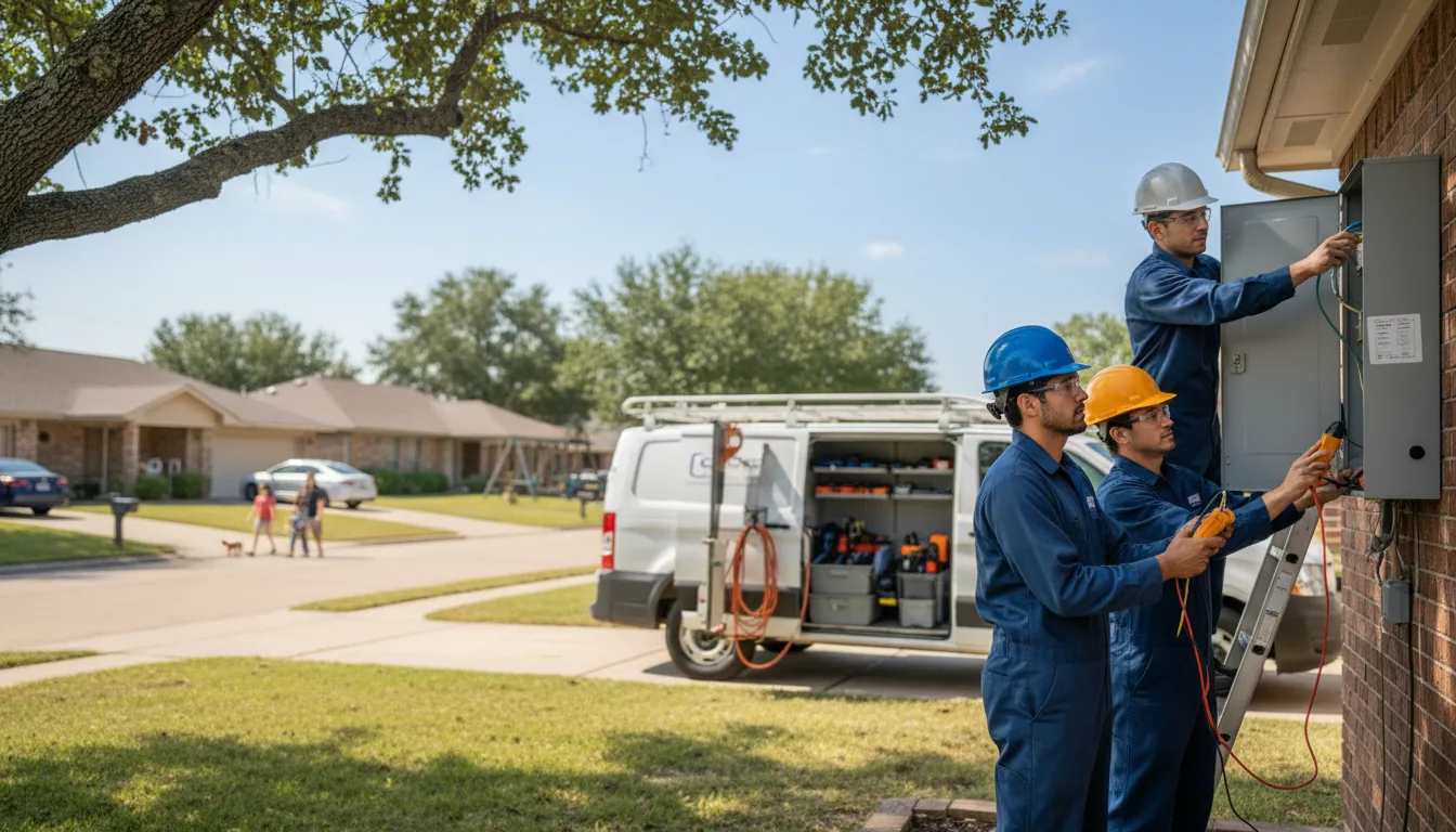 Certified electrician providing emergency electrical services in Brickeys, AR